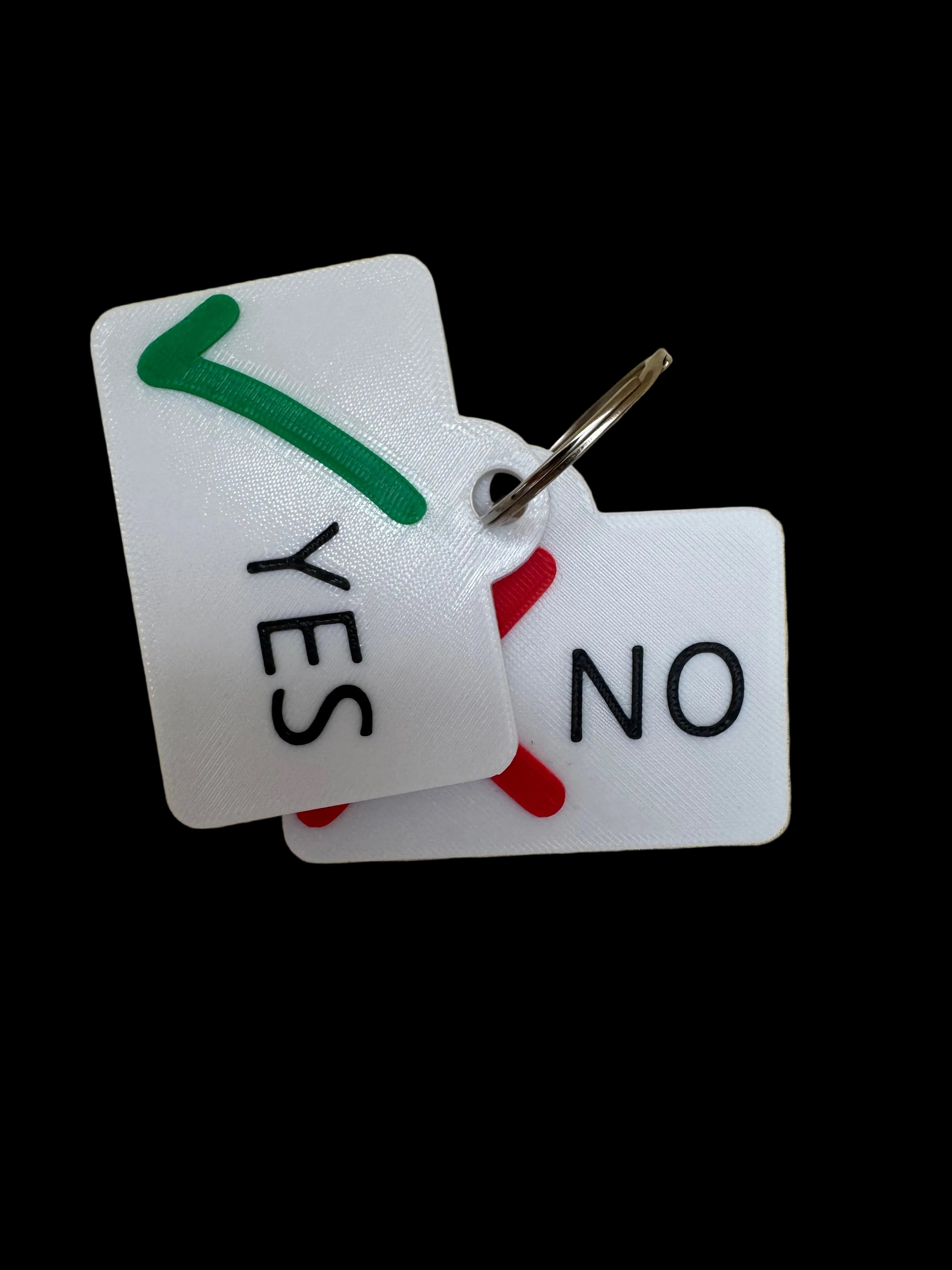 3D Printed Yes & No Communication Cards | Tactile SEND Visual Communication Aid
