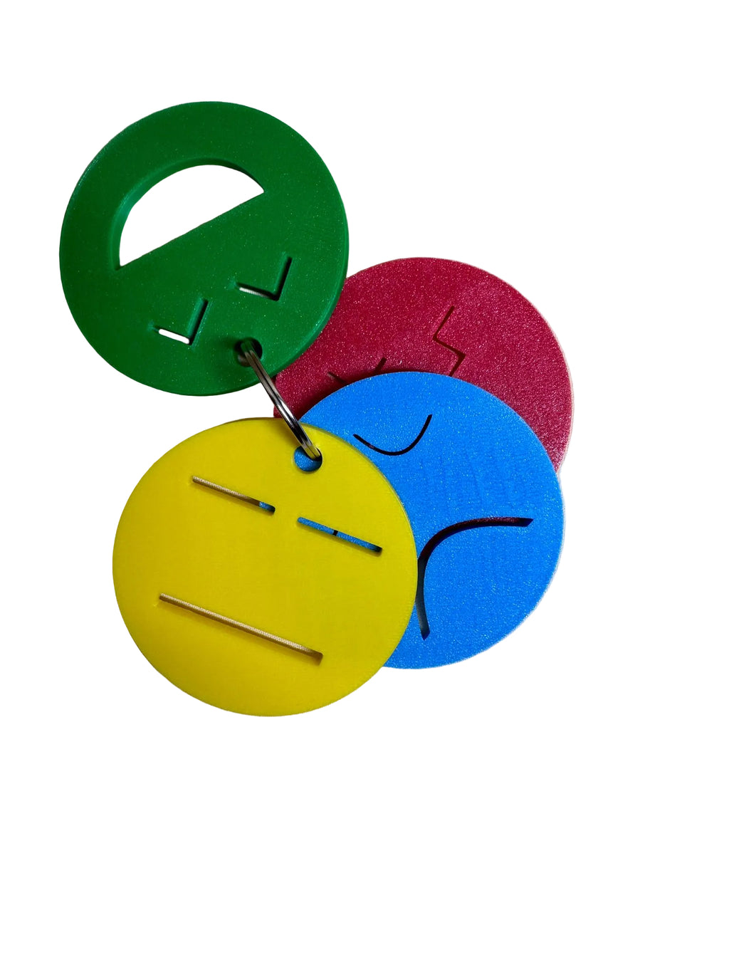 3D Printed Feelings and Emotions Faces Ring | Emotional Regulation Resource