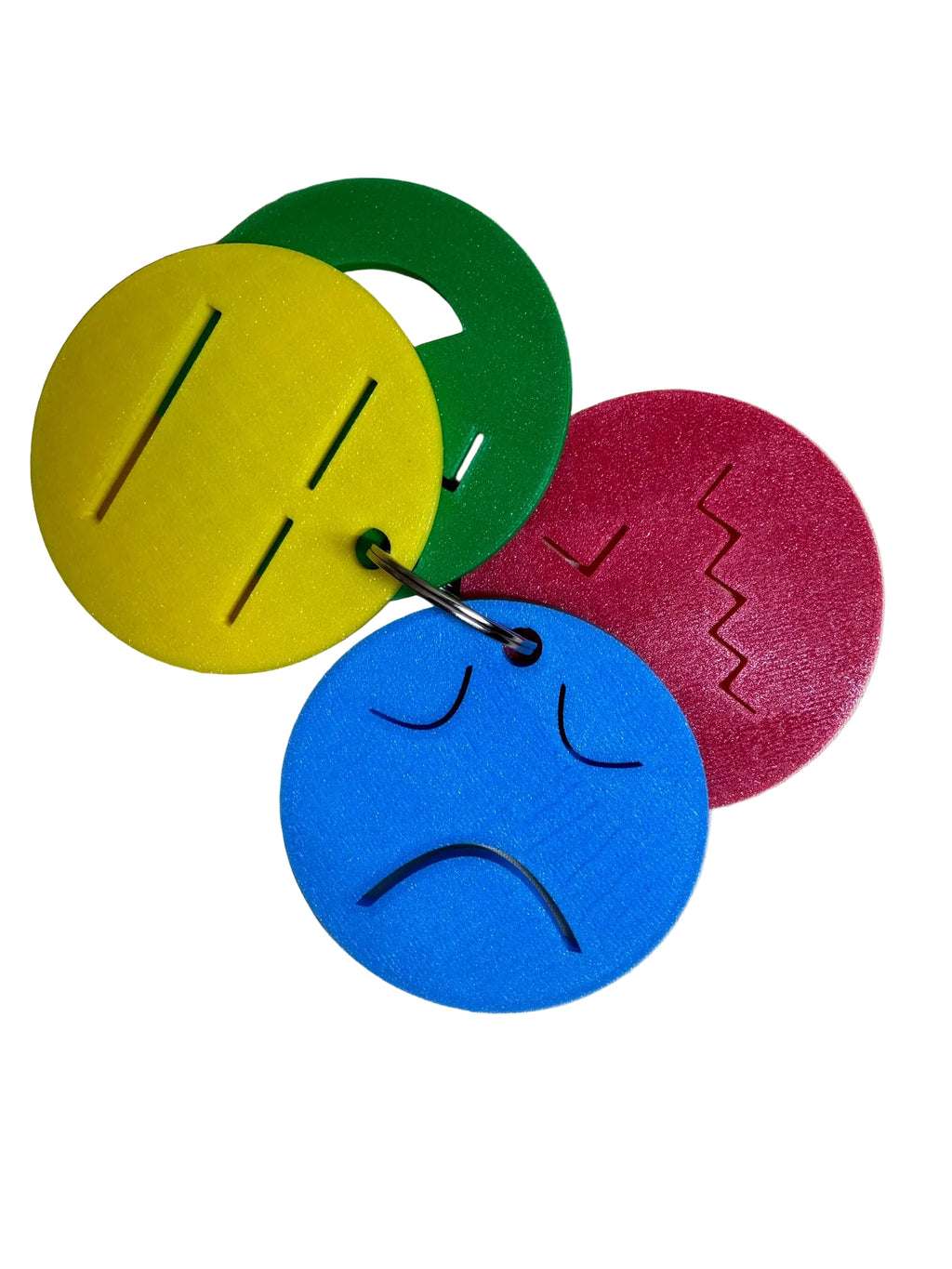 3D Printed Feelings and Emotions Faces Ring | Emotional Regulation Resource