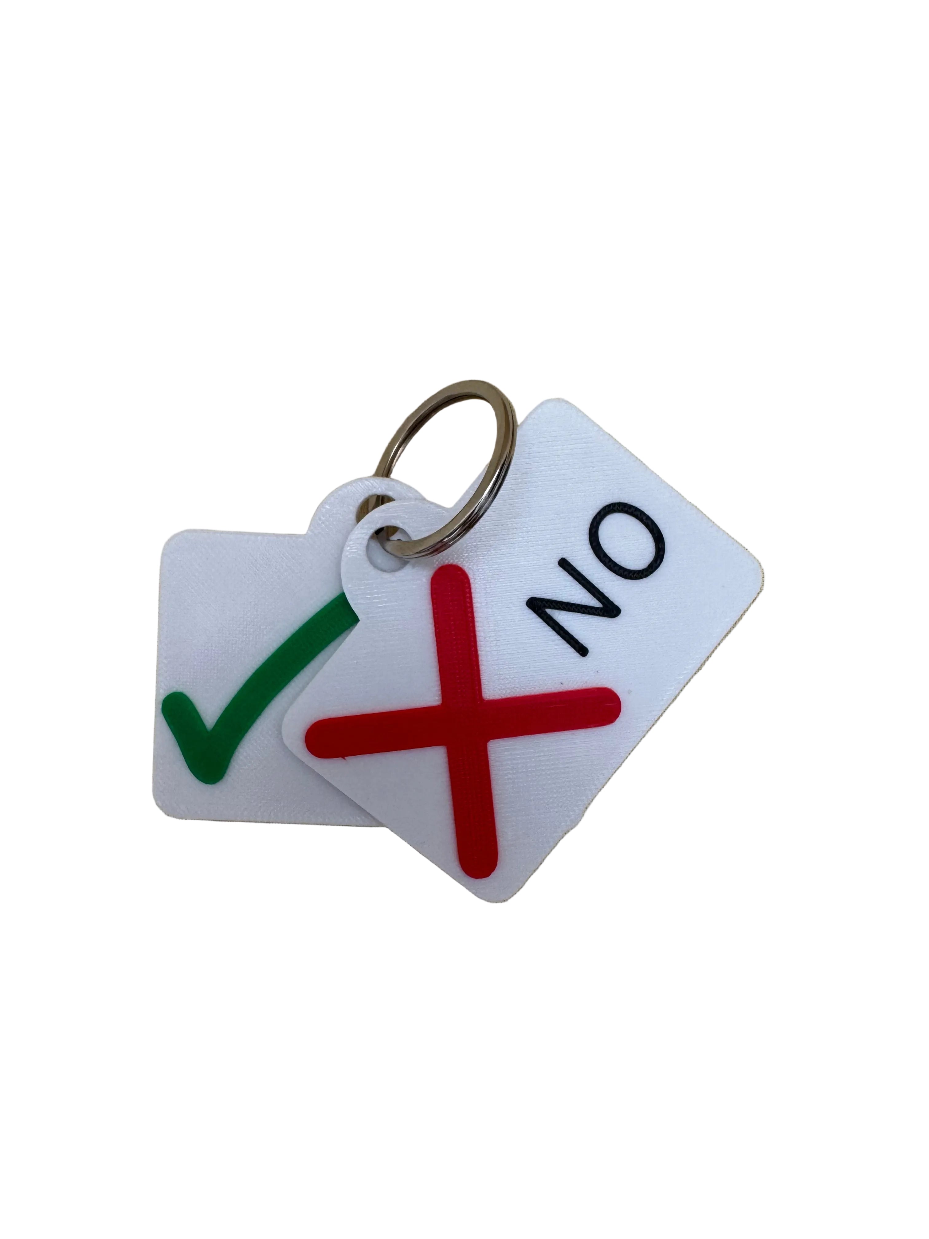 3D Printed Yes & No Communication Cards | Tactile SEND Visual Communication Aid