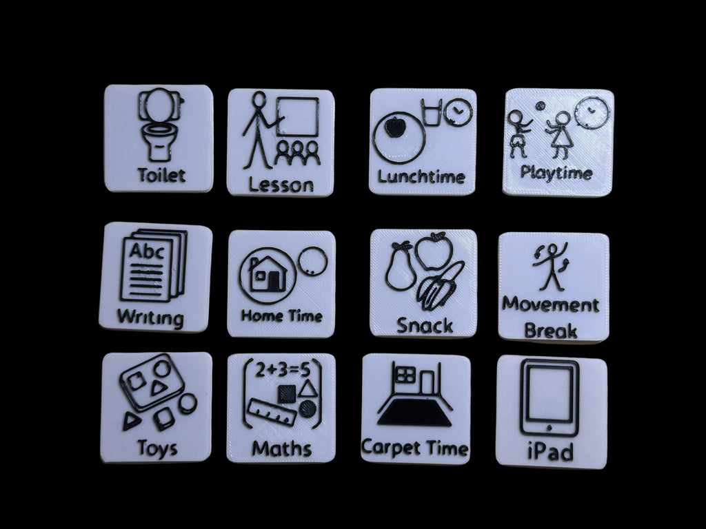 Magnetic Visual Timetable Tile Bundle