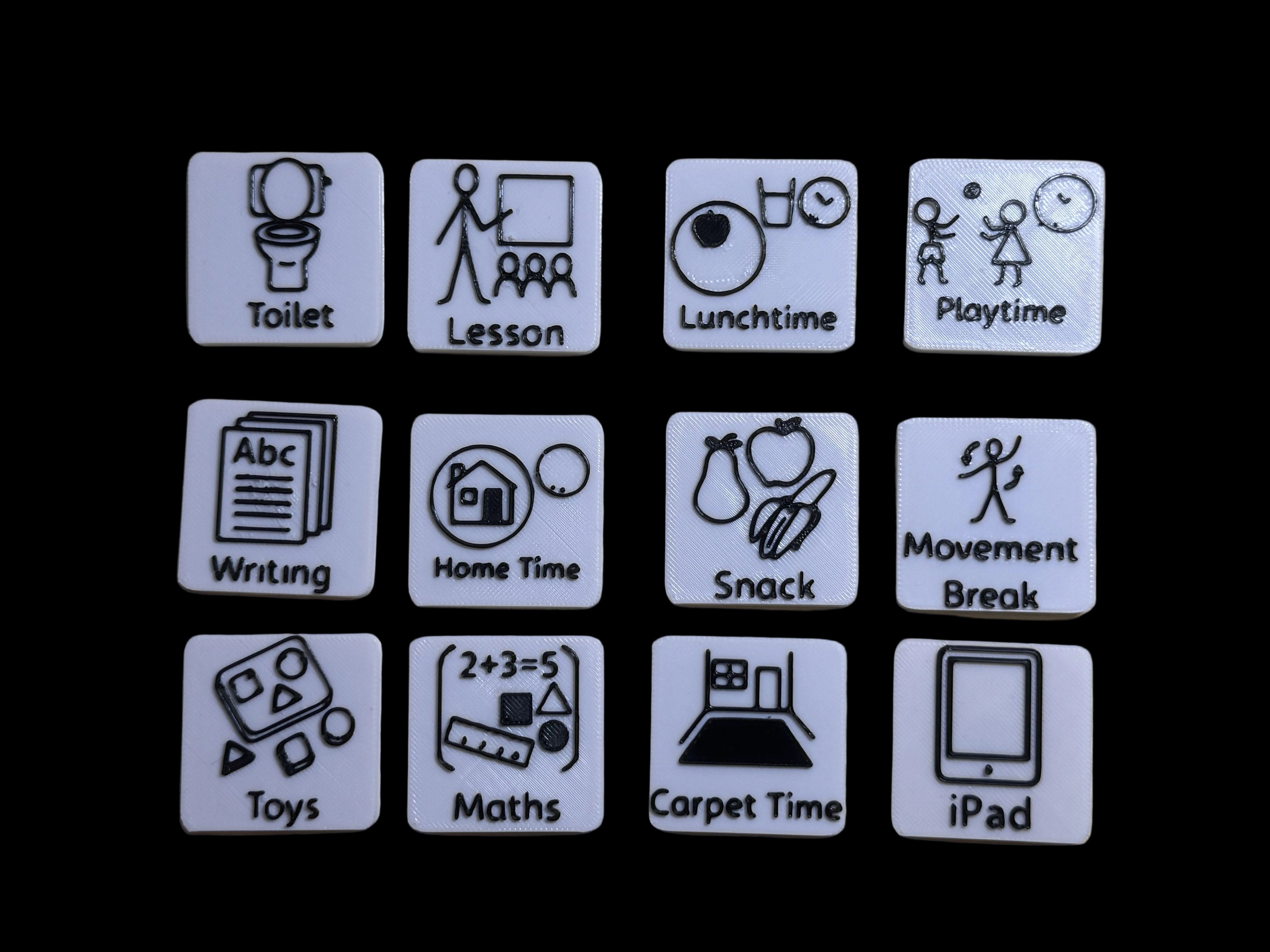 Magnetic Visual Timetable Tile Bundle