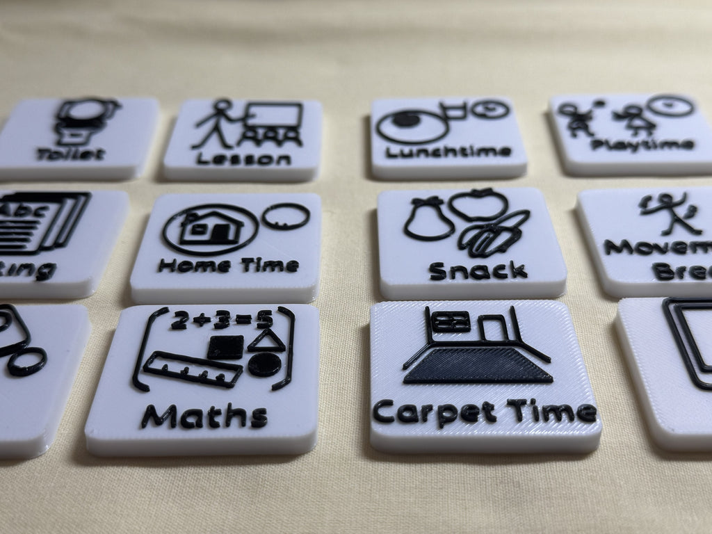 Magnetic Visual Timetable Tile Bundle
