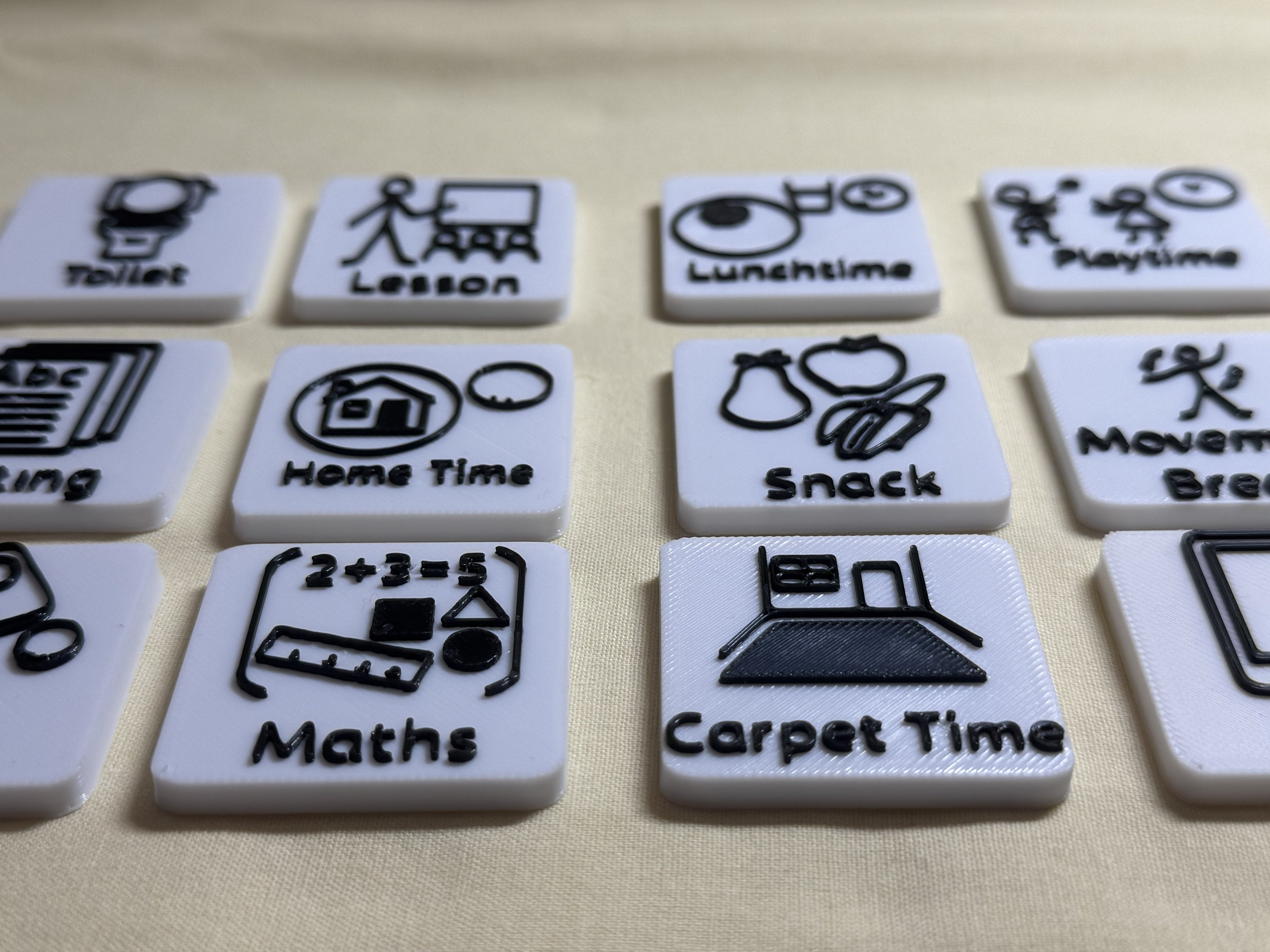 Magnetic Visual Timetable Tile Bundle