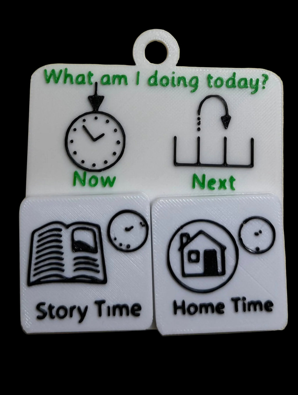 Wearable Now and Next Board with Magnetic Tiles | 3D Printed SEND Visual Timetable | Portable Routine Support