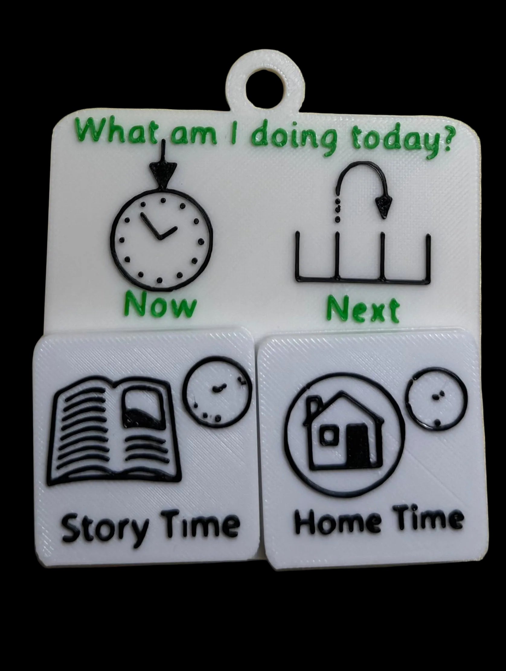Wearable Now and Next Board with Magnetic Tiles | 3D Printed SEND Visual Timetable | Portable Routine Support