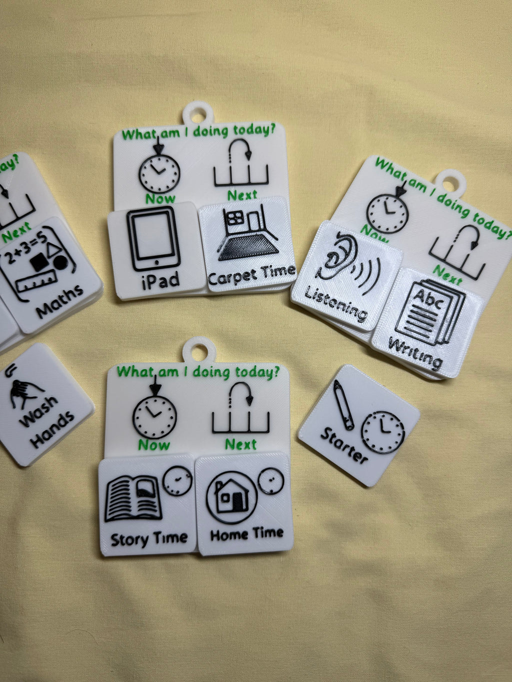 Wearable Now and Next Board with Magnetic Tiles | 3D Printed SEND Visual Timetable | Portable Routine Support