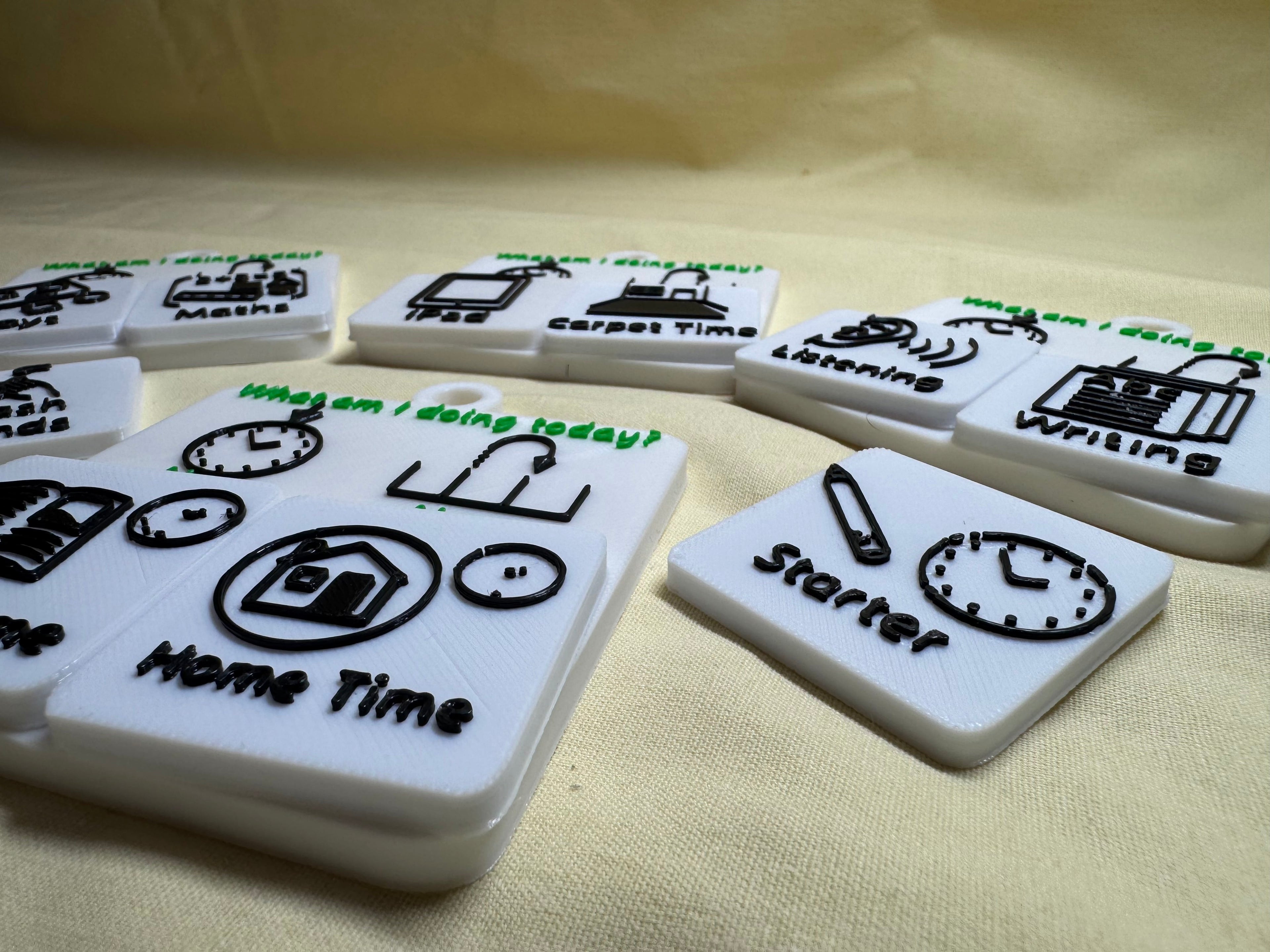 Wearable Now and Next Board with Magnetic Tiles | 3D Printed SEND Visual Timetable | Portable Routine Support