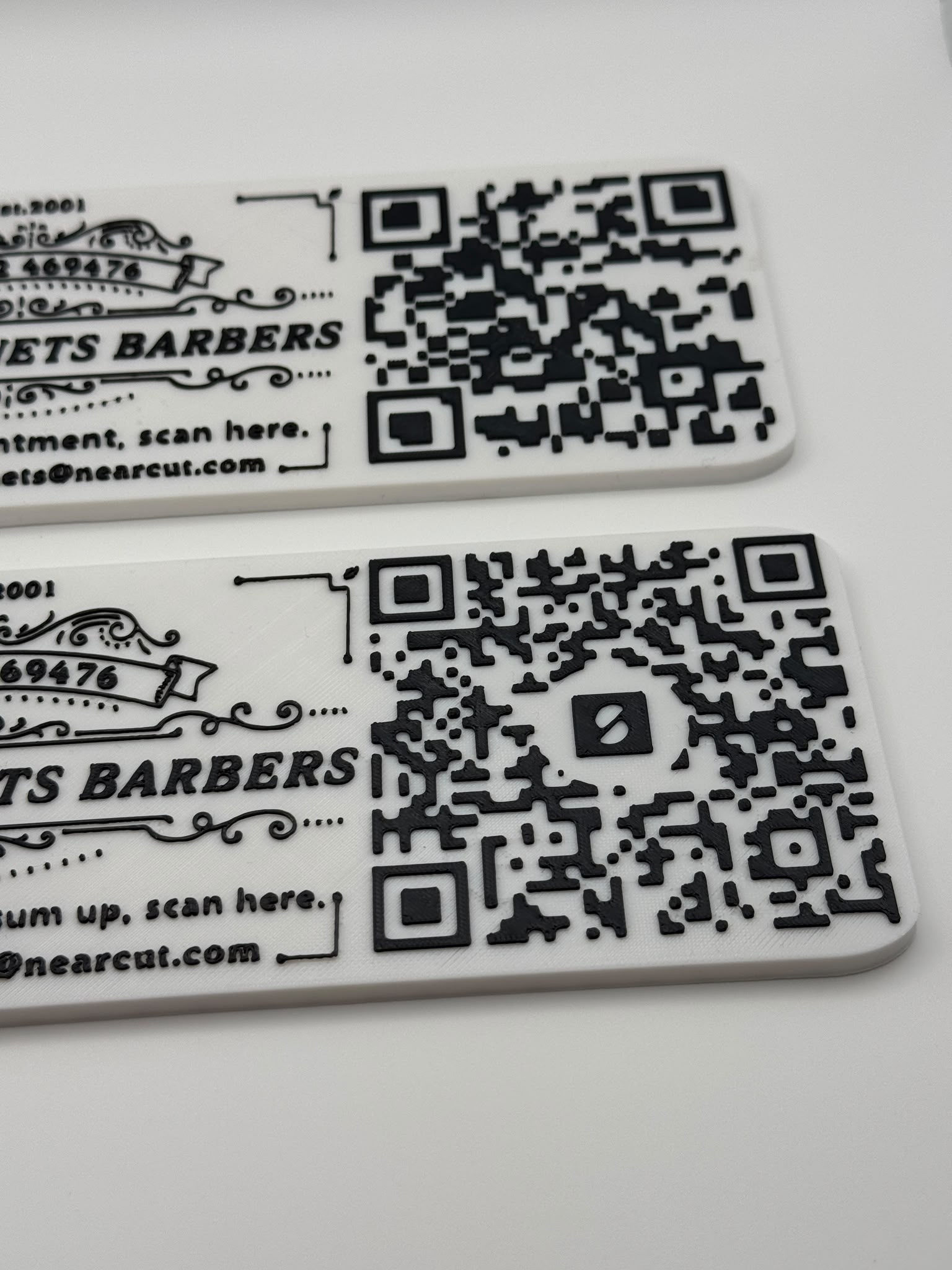 Custom 3D Printed QR Code Business Display Plaque | Scan to Pay | Social Media | Booking | NFC Style Business Sign