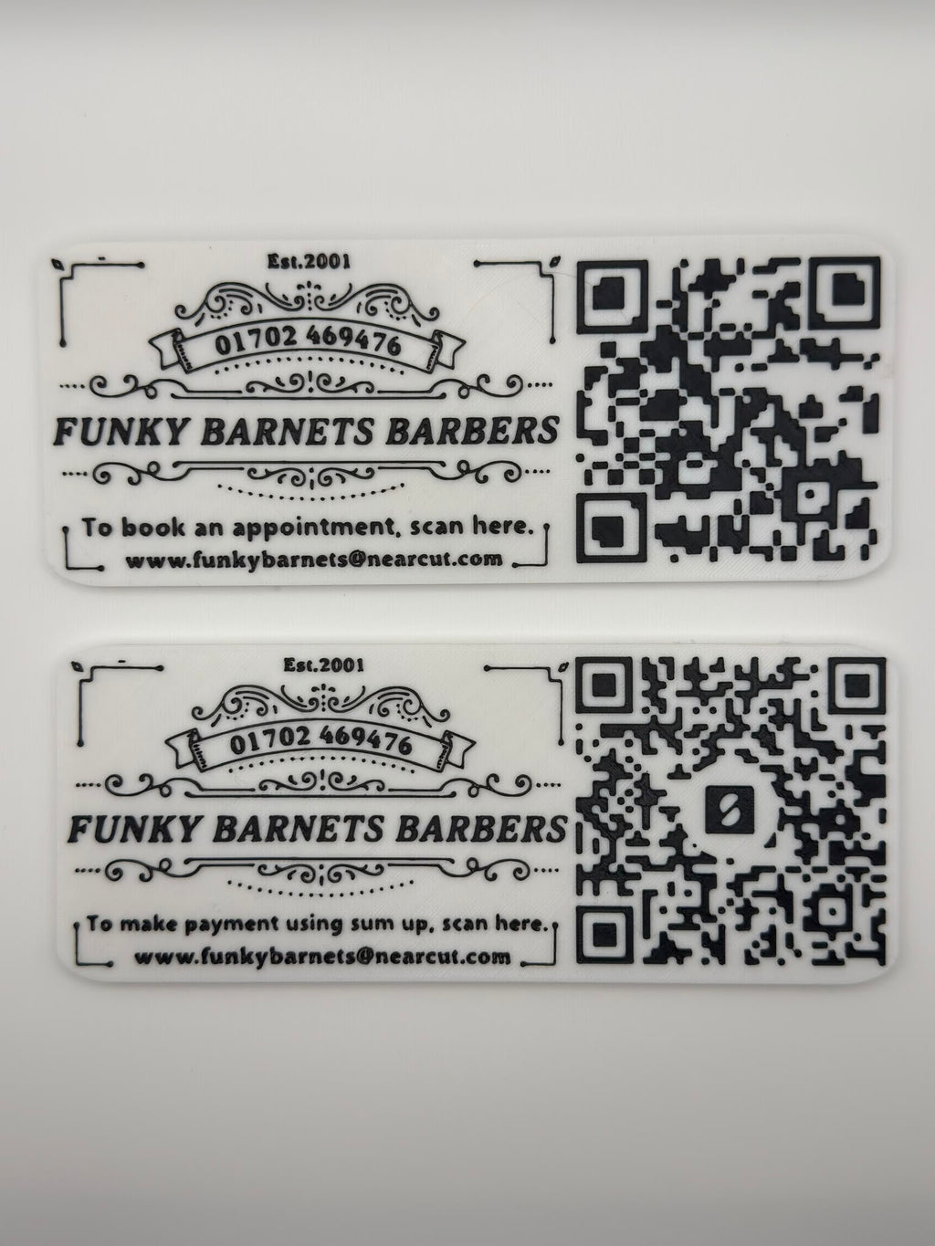 Custom 3D Printed QR Code Business Display Plaque | Scan to Pay | Social Media | Booking | NFC Style Business Sign