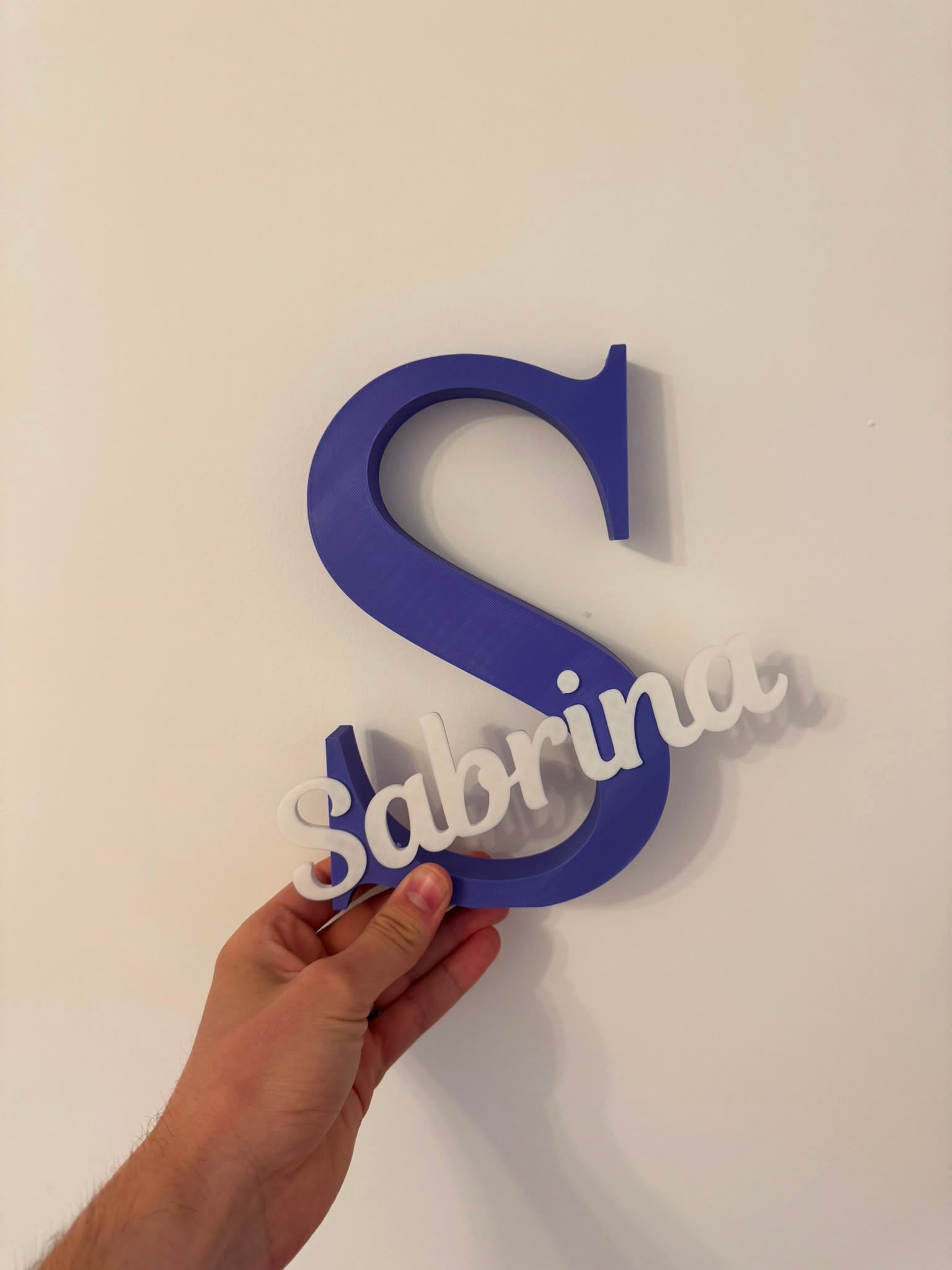 Personalised 3D Printed Name Sign