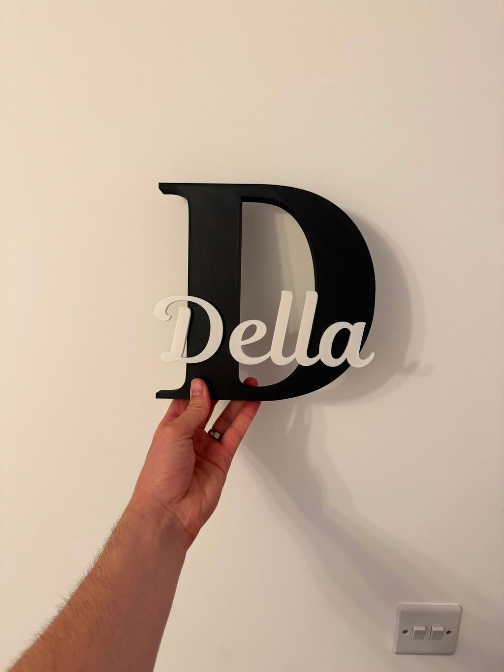 Personalised 3D Printed Name Sign