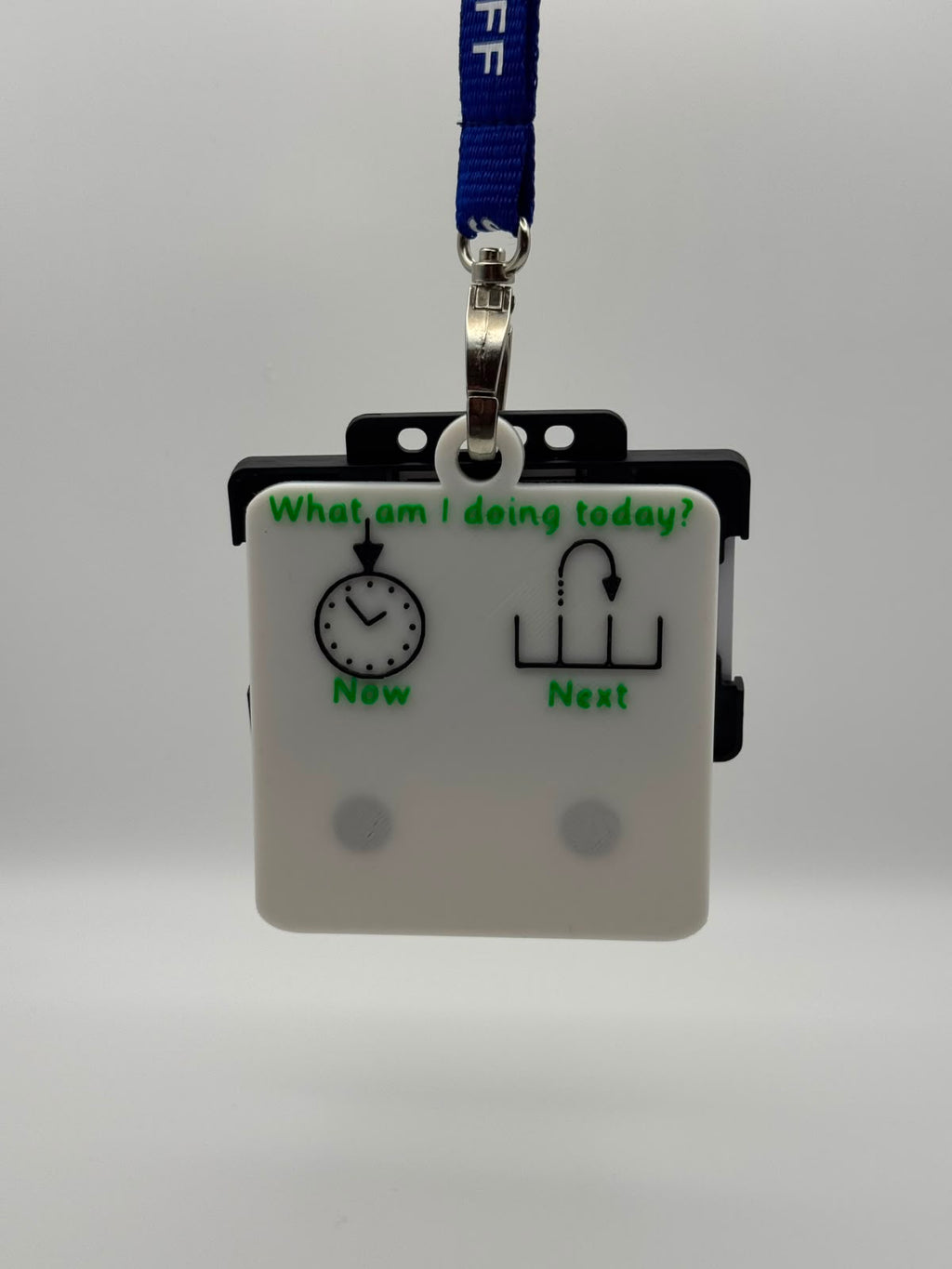 Custom Wearable Now and Next Board with Magnetic Tiles | 3D Printed SEND Visual Timetable | Portable Routine Support