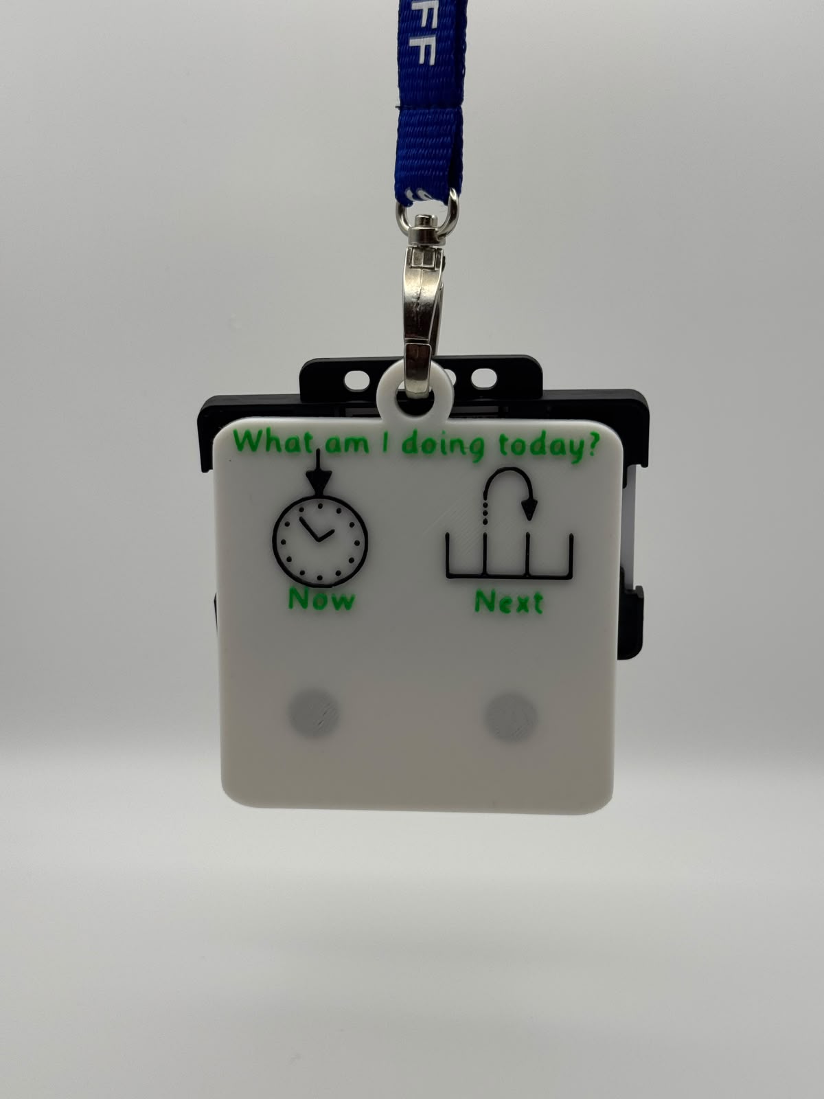 Custom Wearable Now and Next Board with Magnetic Tiles | 3D Printed SEND Visual Timetable | Portable Routine Support