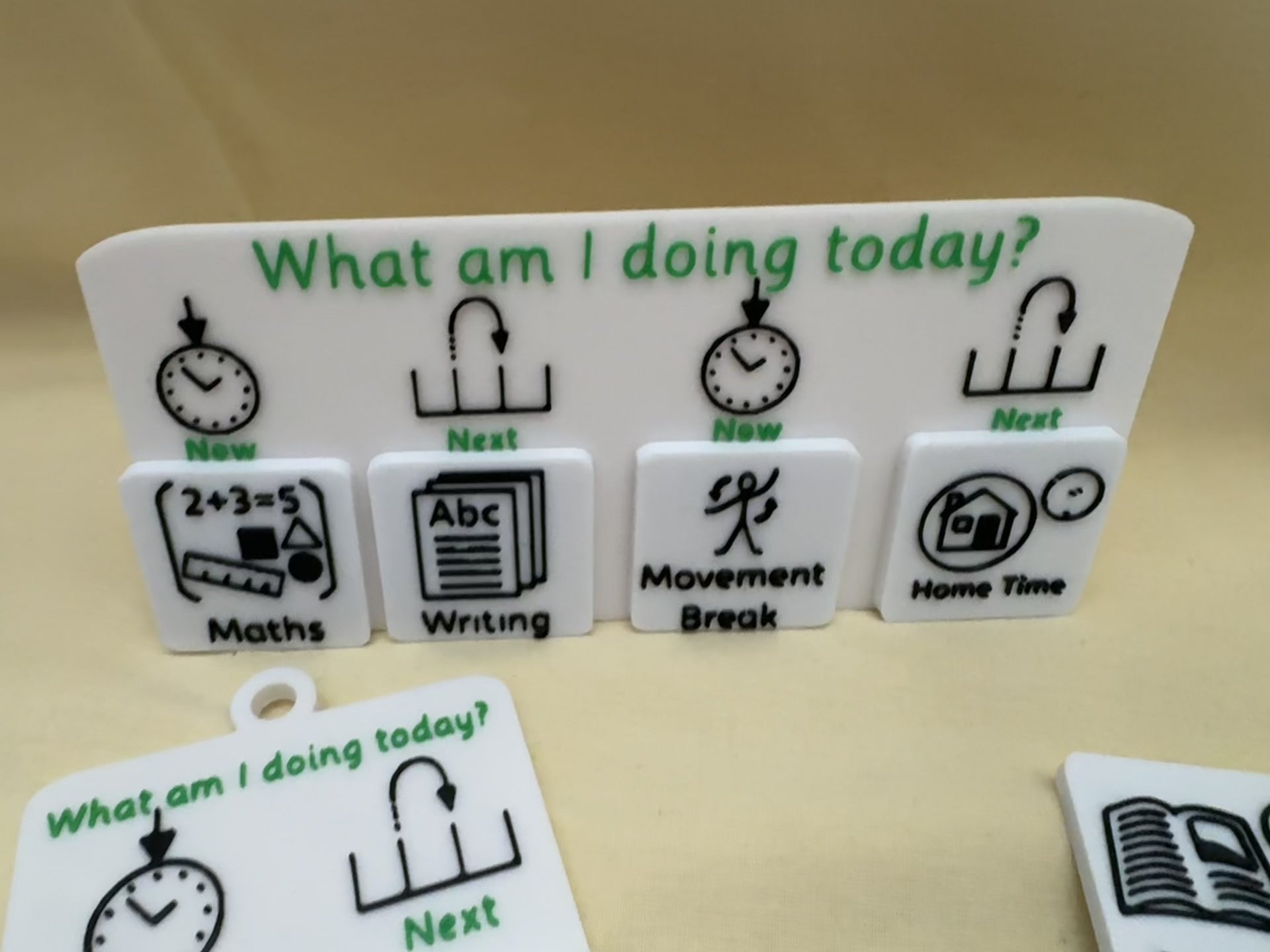 3D Printed Now and Next Visual Timetable Board with Magnetic Tiles | SEND Routine Board | Classroom and Home Visual Support